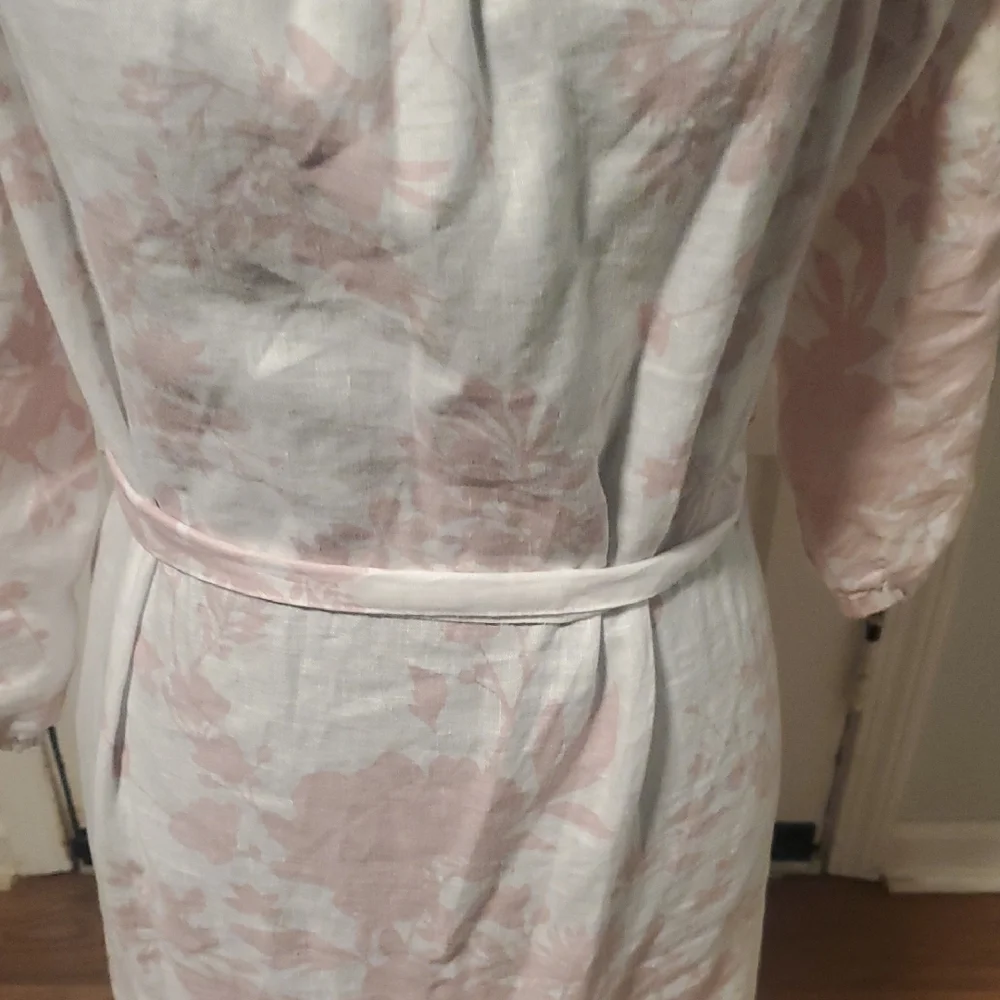 Saks Fifth Avenue Elegant Pink Floral Women's Dress - Picture 4 of 10